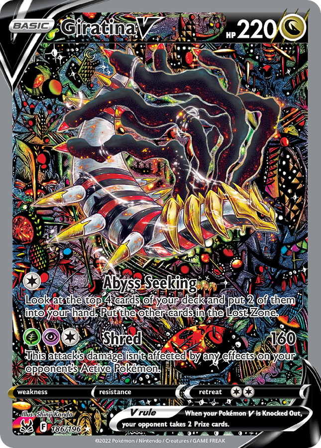 Giratina V Rare Ultra (186/196) Lost Origin PSA 10