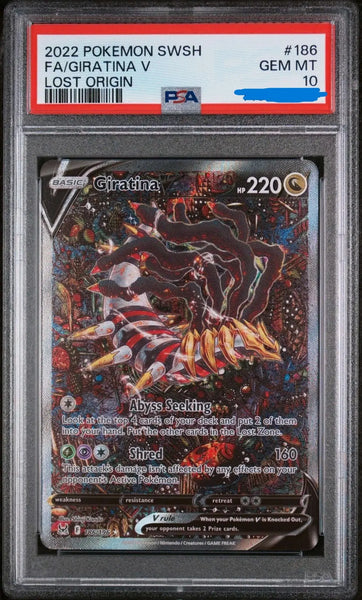 Giratina V Rare Ultra (186/196) Lost Origin PSA 10 – Bescards