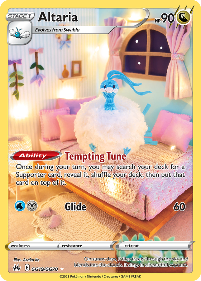 Altaria Trainer Gallery Rare Holo (GG19/GG70) Crown Zenith Galarian Gallery