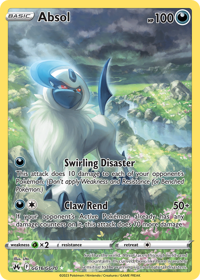 Absol Trainer Gallery Rare Holo (GG16/GG70) Crown Zenith Galarian Gallery