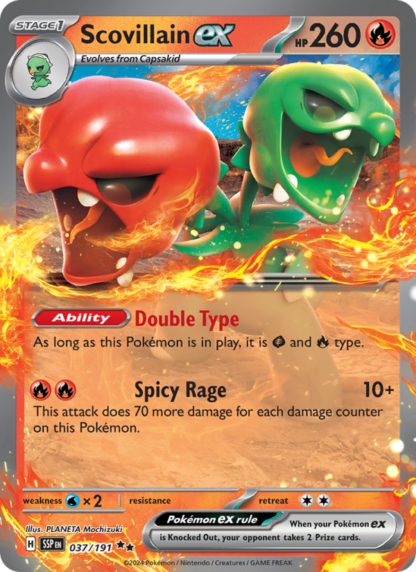 Scovillain ex Double rare (037/191) Surging Sparks