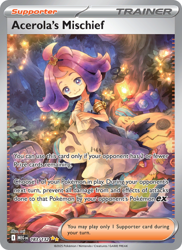 Acerola's Mischief Special illustration rare (183/132) Mega Evolution