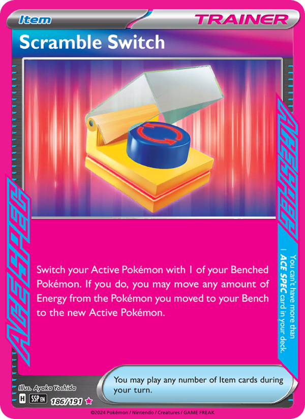 Scramble Switch ACE SPEC Rare (186/191) Surging Sparks