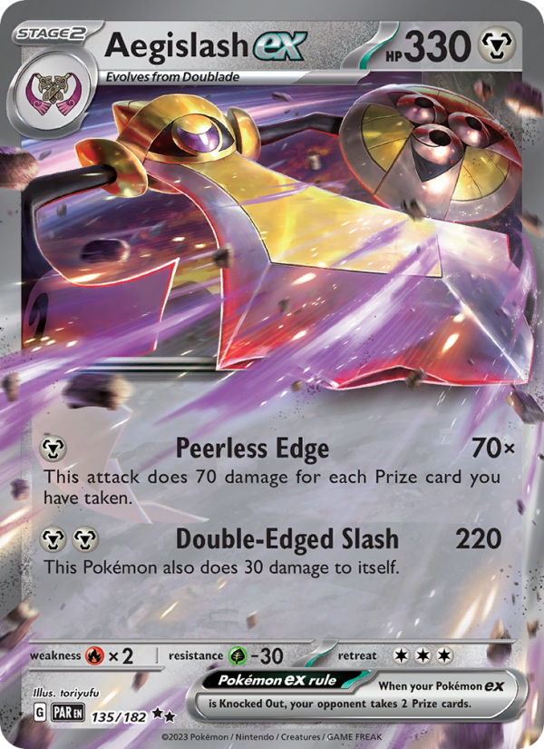 Aegislash ex Double rare (135/182) Paradox Rift