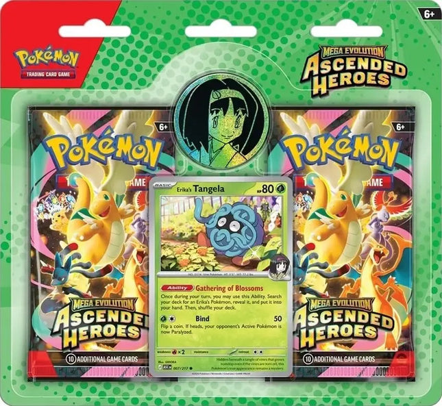 Pokemon Ascended Heroes 2-Pack Blister - Erika's Tangela