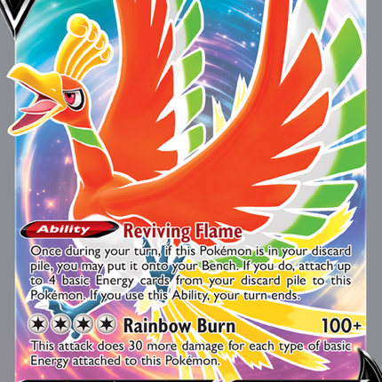 Ho-Oh V Ultra Rare (187/195) Silver Tempest