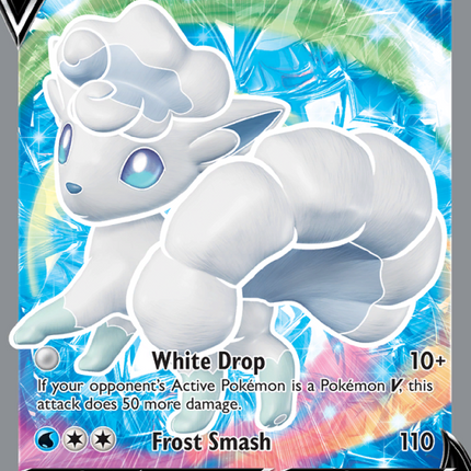 Alolan Vulpix V Ultra Rare (173/195) Silver Tempest