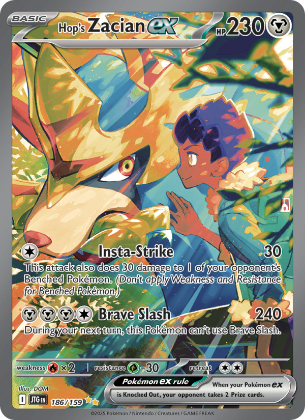 Hop's Zacian ex Special illustration rare (186/159) Journey Together