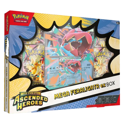 Pokemon Ascended Heroes Mega Feraligatr Ex Collection Box