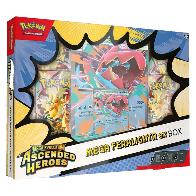 Pokemon Ascended Heroes Mega Feraligatr Ex Collection Box  
