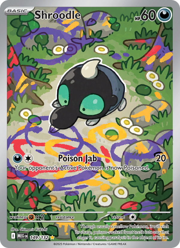 Shroodle Illustration rare (149/132) Mega Evolution