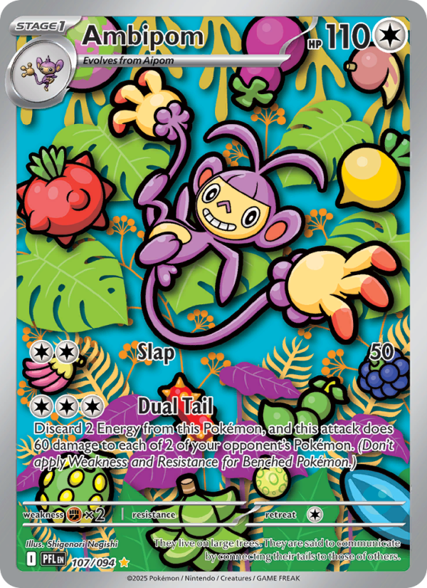 Ambipom Illustration rare (107/94) Phantasmal Flames