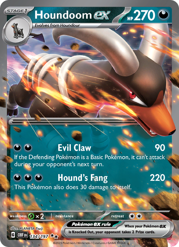 Houndoom ex Double rare (134/197) Obsidian Flames