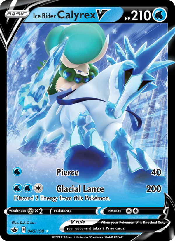 Ice Rider Calyrex V Holo Rare V (45/198) swsh6