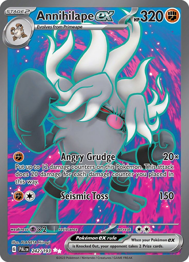 Annihilape ex Ultra Rare (242/193) Paldea Evolved