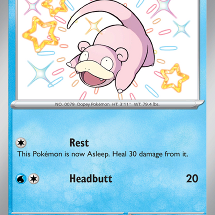 Slowpoke Shiny rare (116/91) Paldean Fates