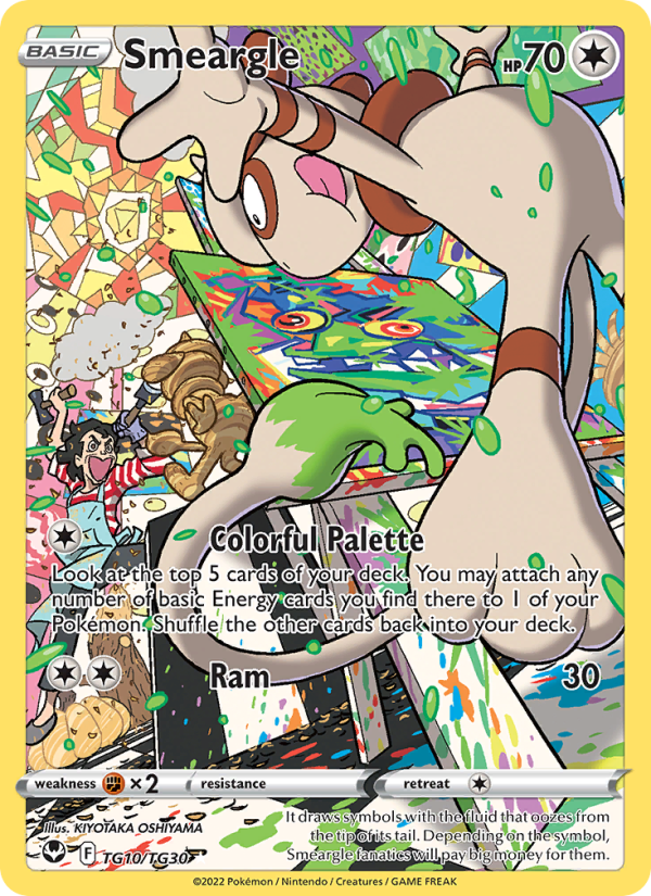 Smeargle Holo Rare (TG10/195) Silver Tempest