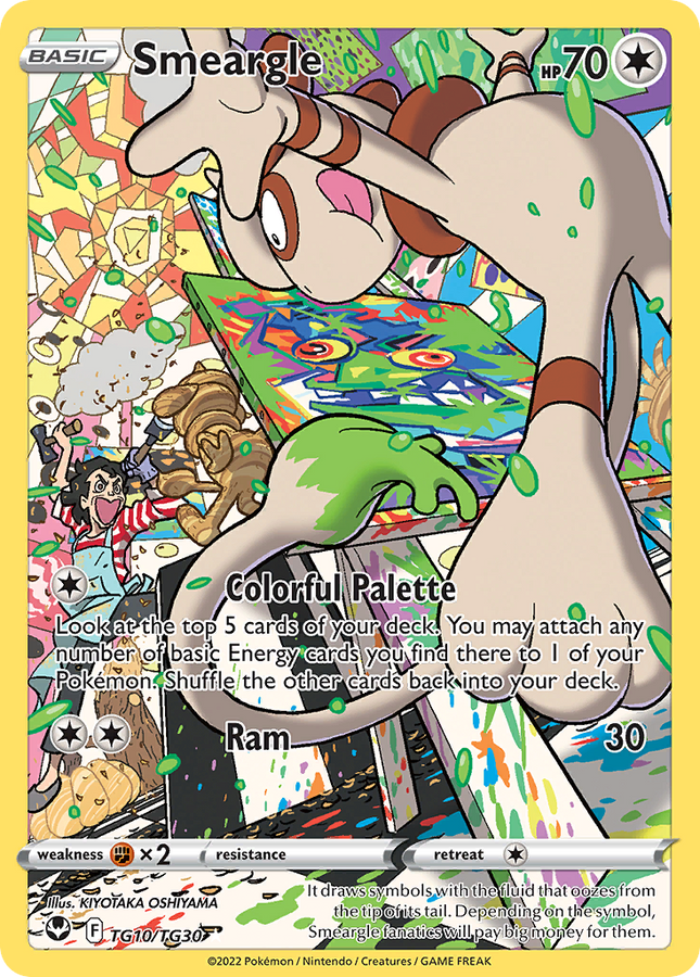 Smeargle Trainer Gallery Rare Holo (TG10/TG30) Silver Tempest Trainer Gallery