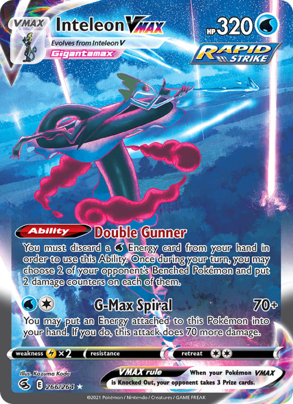Inteleon VMAX Secret Rare (266/264) swsh8