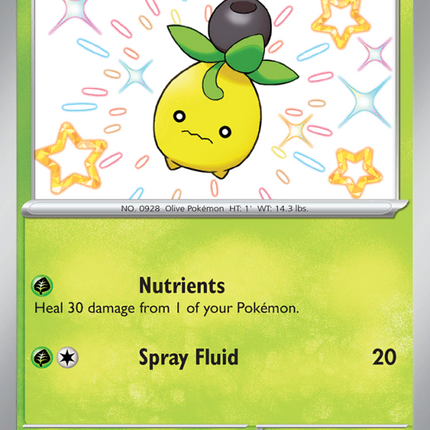 Smoliv Shiny rare (102/91) Paldean Fates