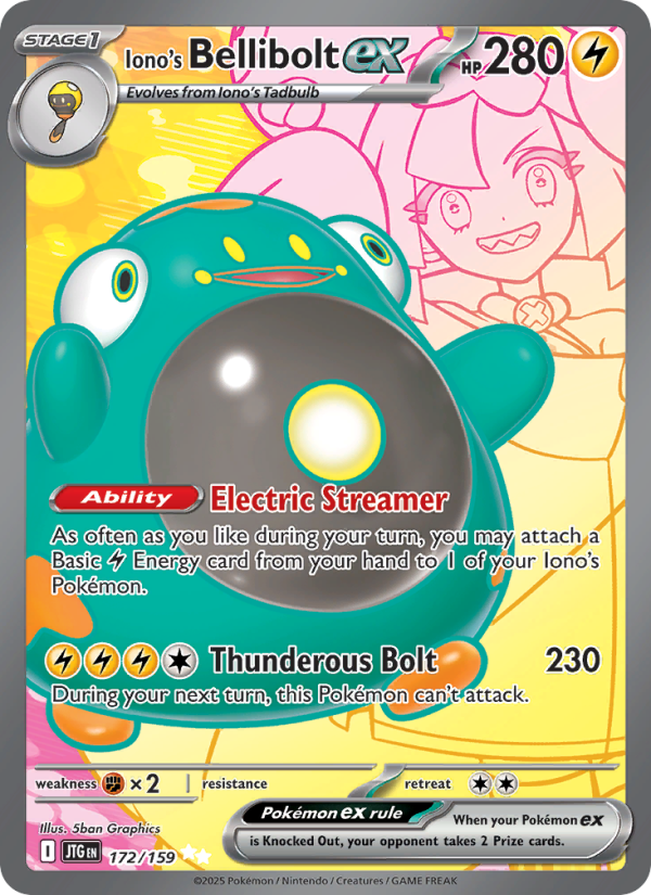 Iono's Bellibolt ex Ultra Rare (172/159) Journey Together
