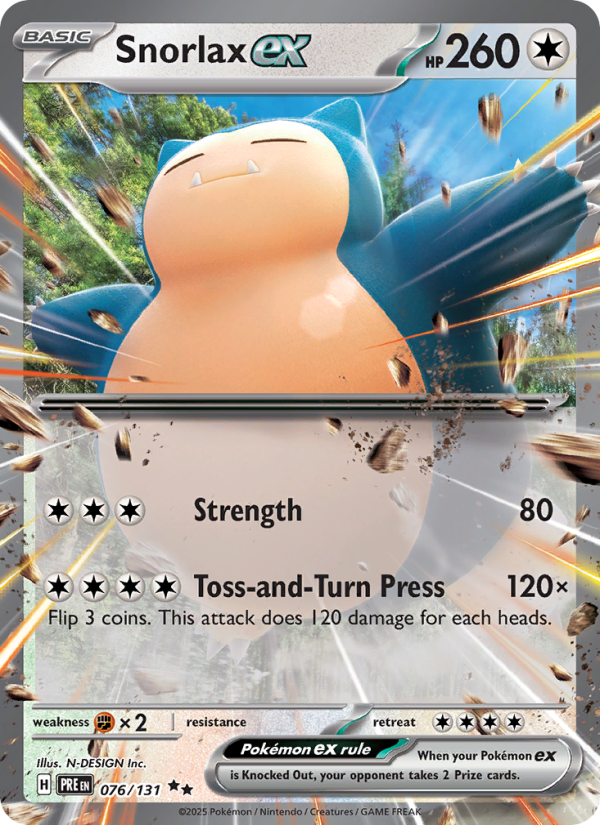 Snorlax ex Double rare (076/131) Prismatic Evolutions