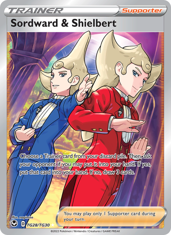 Sordward & Shielbert Full Art Trainer (TG28/195) Silver Tempest