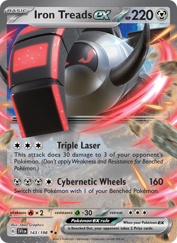 Iron Treads ex Double rare (143/198) sv01