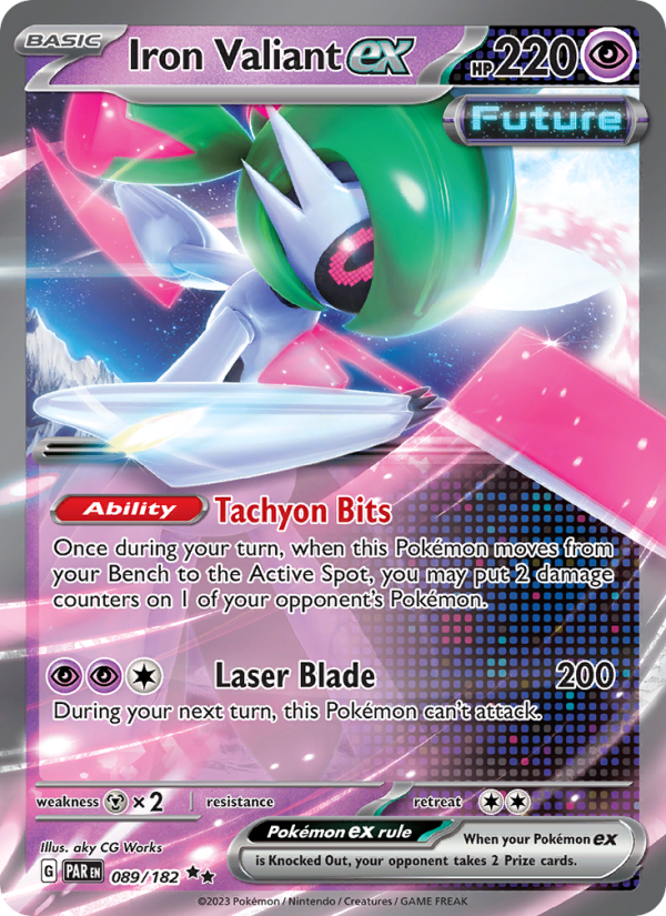 Iron Valiant ex Double rare (089/182) Paradox Rift