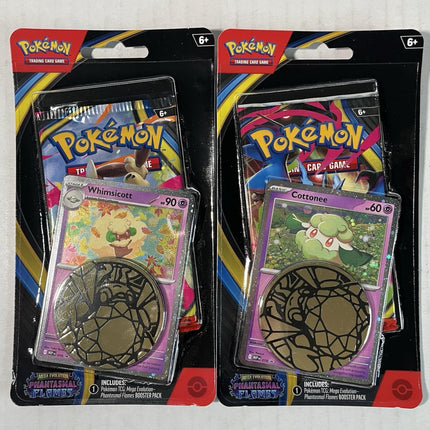 Pokemon Card Game - ME02 Phantasmal Flames Checklane blister (Random Whimsicott or Cottonee)