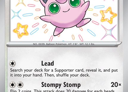 Jigglypuff Shiny rare (198/91) Paldean Fates