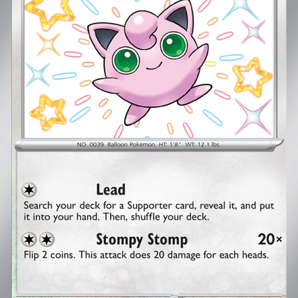 Jigglypuff Shiny rare (198/91) Paldean Fates