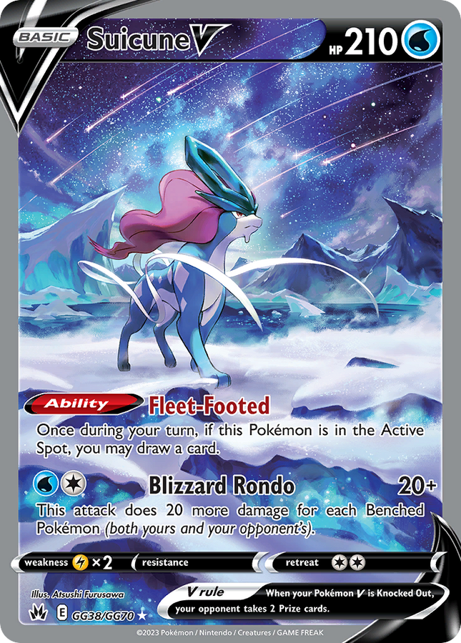 Suicune V #GG38 (Crown Zenith Galarian Gallery)