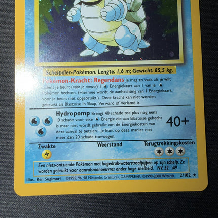 Blastoise Rare (2/102) base set – 1st edition [NL]