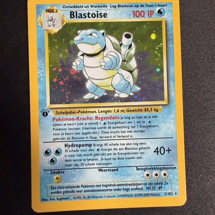 Blastoise Rare (2/102) base set – 1st edition [NL]