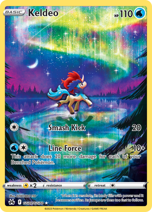 Keldeo Trainer Gallery Rare Holo (GG07/GG70) Crown Zenith Galarian Gallery