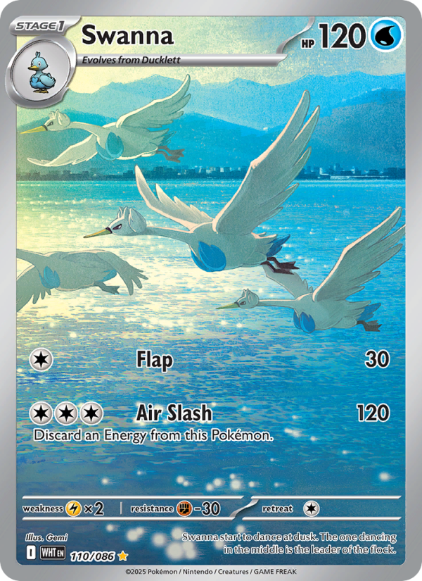 Swanna Illustration rare (110/86) White Flare