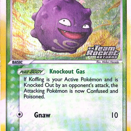 Koffing Holo Rare (61/109) Ex Team Rocket Returns Stamp - EX