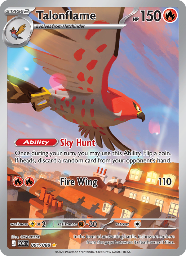 Talonflame Illustration rare (091/88) Perfect Order