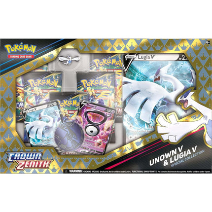 Pokemon Crown Zenith Unown V & Lugia V Special Collection Box