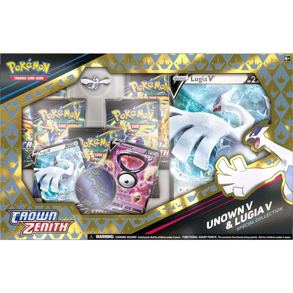 Pokemon Crown Zenith Unown V & Lugia V Special Collection Box