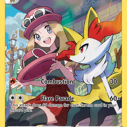 Braixen Holo Rare (TG01/195) Silver Tempest