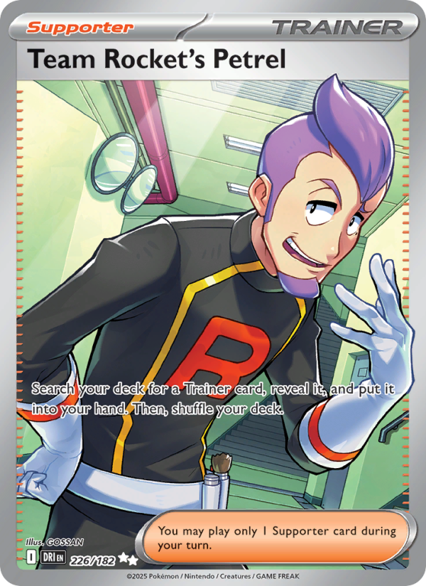 Team Rocket's Petrel Ultra Rare (226/182) Destined Rivals