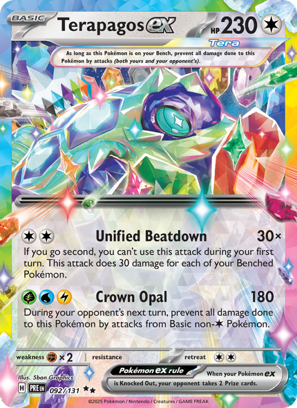Terapagos ex Double rare (092/131) Prismatic Evolutions