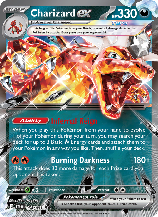Charizard ex Double rare (054/91) Paldean Fates
