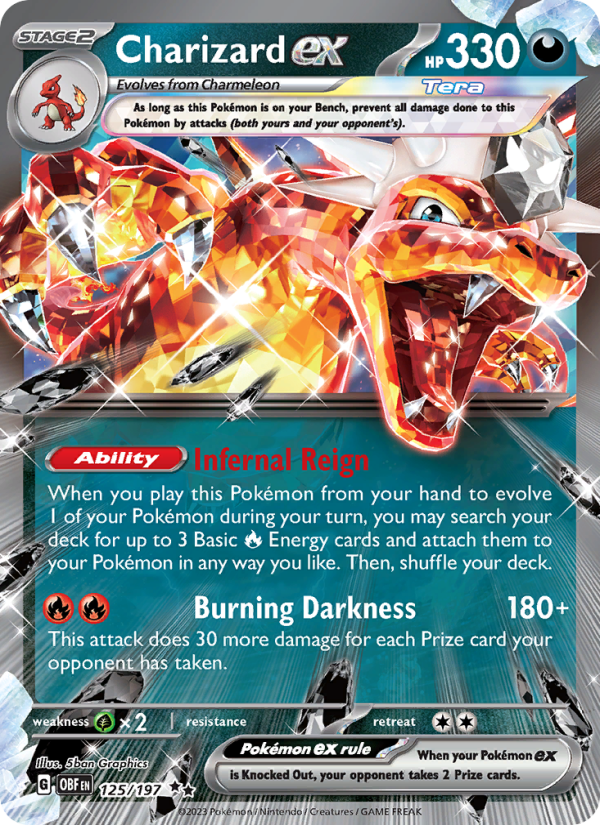 Charizard ex Double rare (125/197) Obsidian Flames