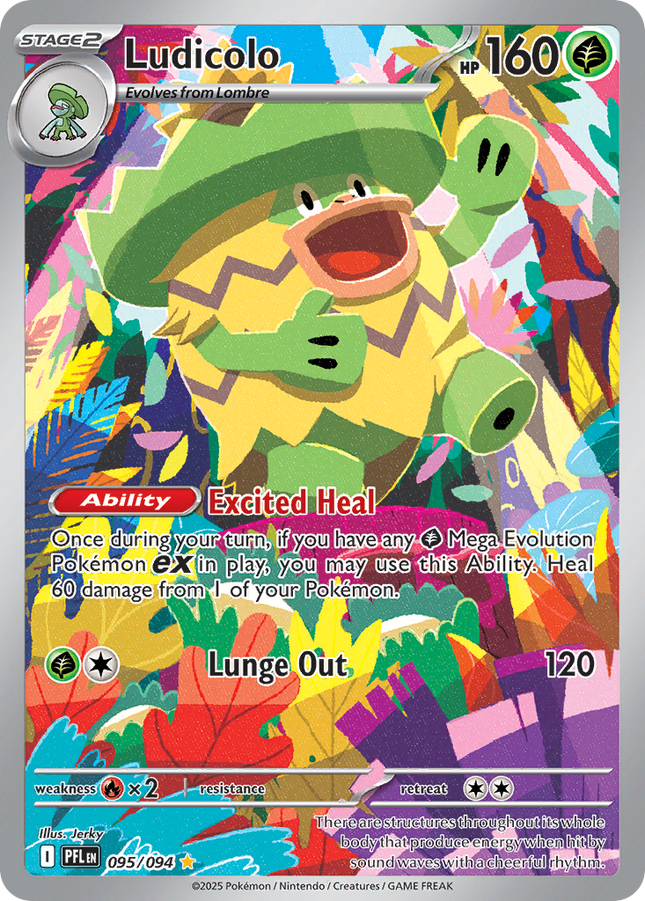 Ludicolo Illustration Rare (095/094) Phantasmal Flames