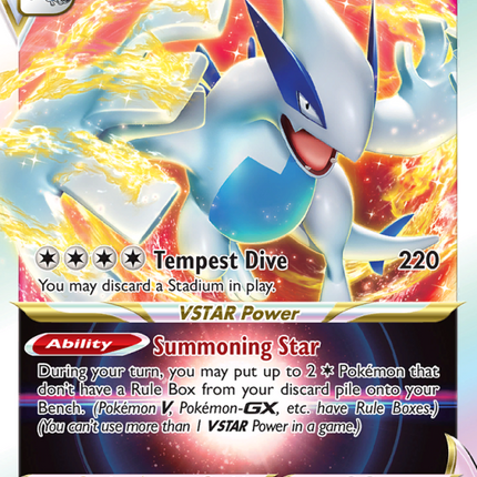 Lugia VSTAR Holo Rare VSTAR (139/195) Silver Tempest