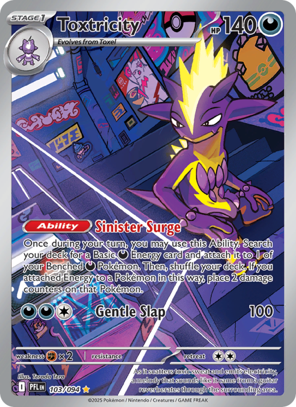 Toxtricity Illustration rare (103/94) Phantasmal Flames