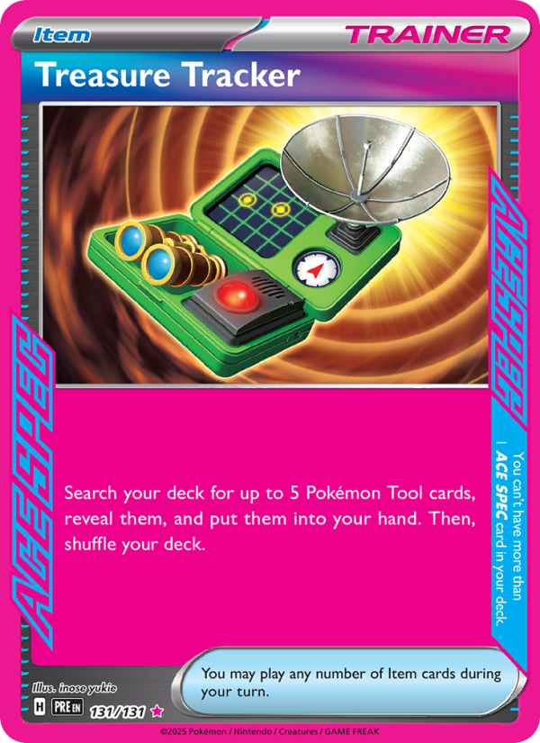 Treasure Tracker ACE SPEC Rare (131/131) Prismatic Evolutions